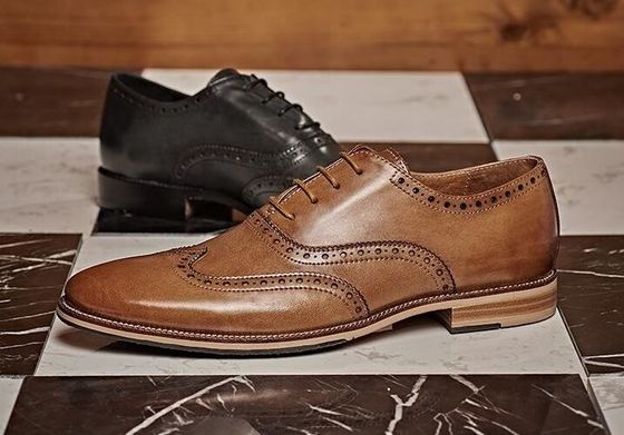 Customized Men'S Wedding Dress Shoes Handmade Full Grain Leather Goodyear Welted Shoes