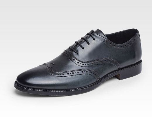 Customized Men'S Wedding Dress Shoes Handmade Full Grain Leather Goodyear Welted Shoes