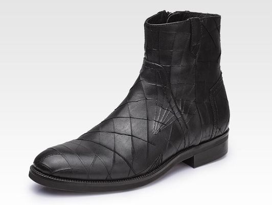 Winter Classic Mens Leather Casual Shoes Normal Size Lace Up Mens Suede Ankle Boots