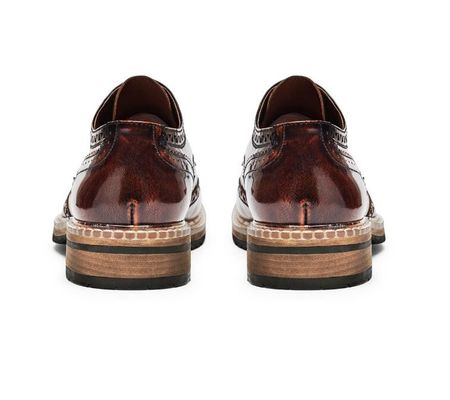 Fashion Italian Designer Men Formal Dress Shoes Genuine Leather Flat Luxury Wedding Shoes