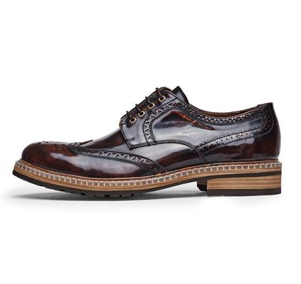 Fashion Italian Designer Men Formal Dress Shoes Genuine Leather Flat Luxury Wedding Shoes