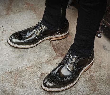 Fashion Italian Designer Men Formal Dress Shoes Genuine Leather Flat Luxury Wedding Shoes