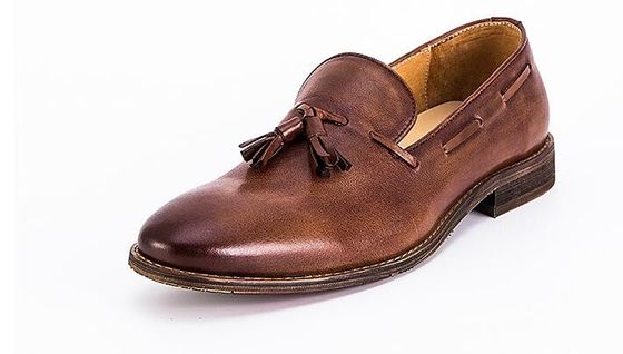 Lace Up Flat Heel Mens Slip On Sneakers High Top / Low Cut Soft Leather Sneakers