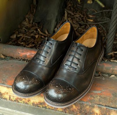 Black Round Toe  Men's Casual Shoes Breathable Business Casual Sport Shoes