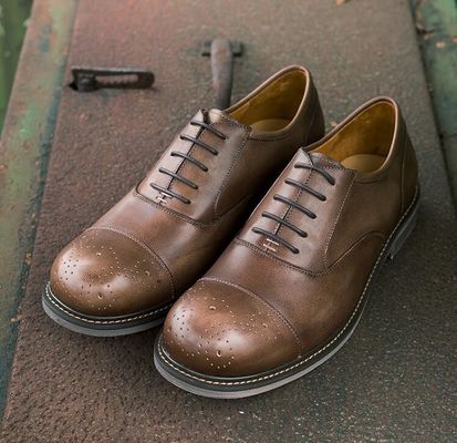 Black Round Toe  Men's Casual Shoes Breathable Business Casual Sport Shoes