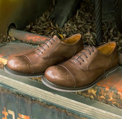 Black Round Toe  Men's Casual Shoes Breathable Business Casual Sport Shoes