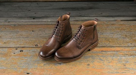 Round Toe Elevator Men Shoes Breathable Genuine Leather Casual Shoes For Winter