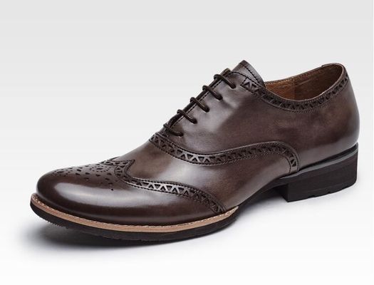 Handmade Mens Leather Tassel Loafers , Banquet Mens Leather Smoking Slippers