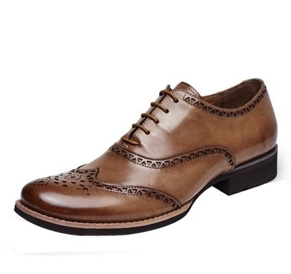 Handmade Mens Leather Tassel Loafers , Banquet Mens Leather Smoking Slippers