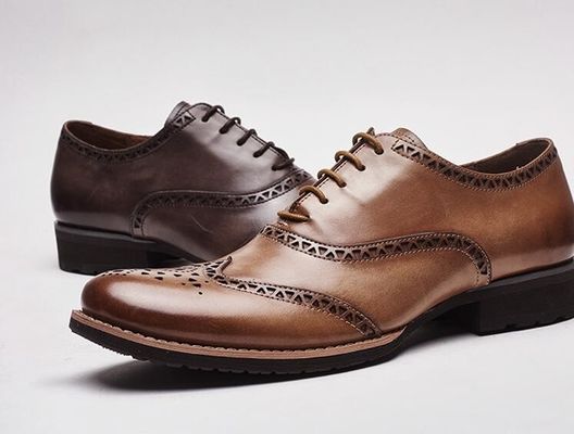 Handmade Mens Leather Tassel Loafers , Banquet Mens Leather Smoking Slippers