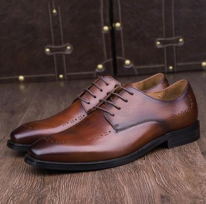 Round Toe Mens Leather Loafers Skull Style Oxford Slip On Flats Shoes For Party
