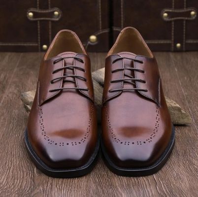 Round Toe Mens Leather Loafers Skull Style Oxford Slip On Flats Shoes For Party
