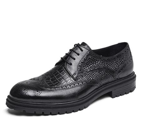 Comfortable Mens Leather Loafers Summer Durable Mens Brown Slip On Dress Shoes