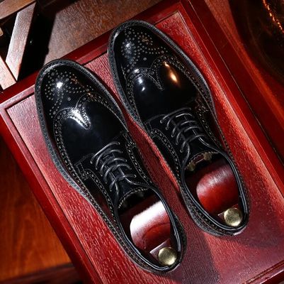 Brand Italian Mens Leather Shoes Flats Footwear Black Slip On Dress Shoes