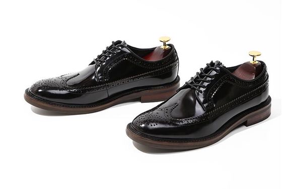 Brand Italian Mens Leather Shoes Flats Footwear Black Slip On Dress Shoes
