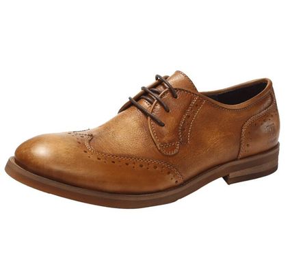Full Grain Leather Mens Dress Shoes , Lace Up Pointed Toe Mens Casual Oxford Shoe