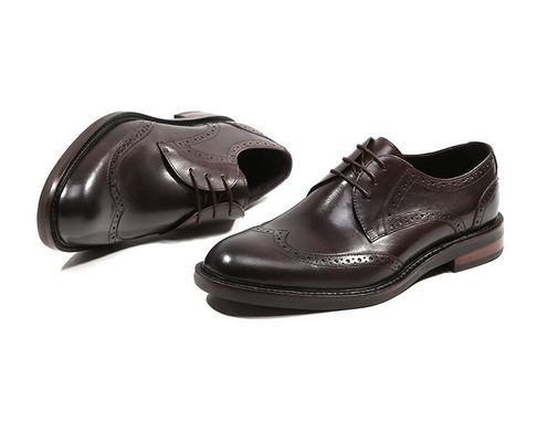 Black Crocodile Pattern Mens Leather Dress Shoes Brown / Black Men Oxford Shoes