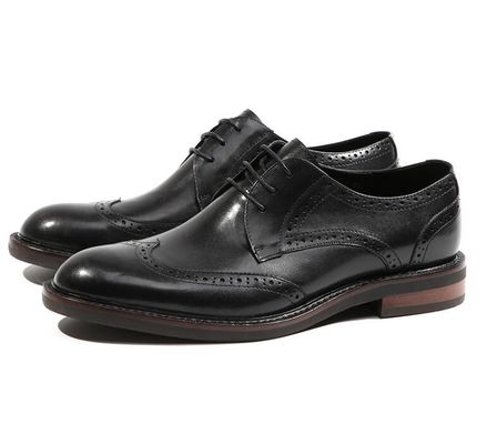 Black Crocodile Pattern Mens Leather Dress Shoes Brown / Black Men Oxford Shoes