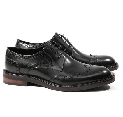 Black Crocodile Pattern Mens Leather Dress Shoes Brown / Black Men Oxford Shoes