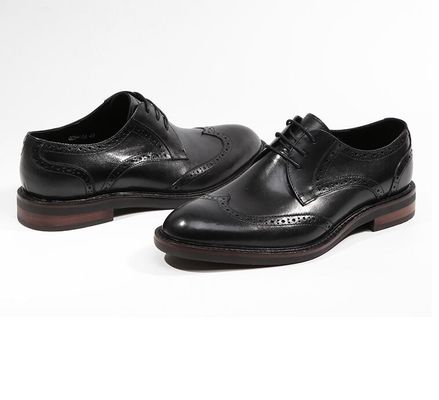Black Crocodile Pattern Mens Leather Dress Shoes Brown / Black Men Oxford Shoes