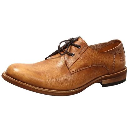 Mens Pure Leather Formal Shoes , Leisure Mens Handmade Leather Boots