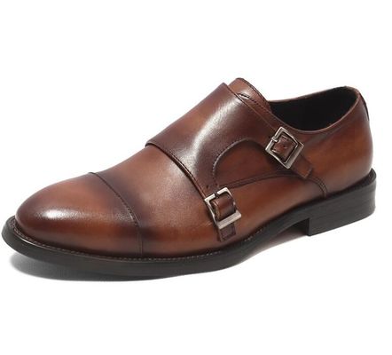 Classical Mens Lace Up Dress Shoes For Wedding , Round Toe Men'S Black Derby Shoes