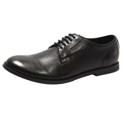 Brown / Black Single Monk Strap Shoes , Wedding Single Buckle Mens Shoes
