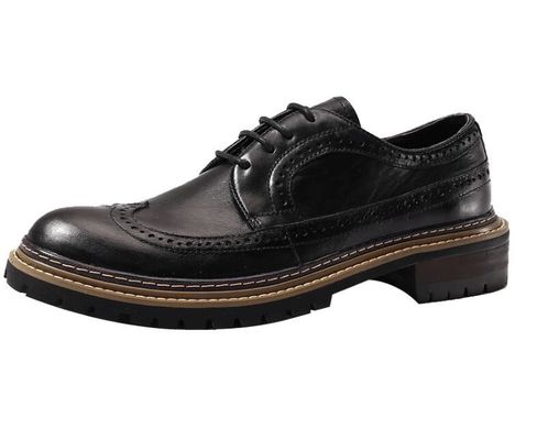 Spring / Autumn Men's Casual Shoes  Round Toe Mens Black Leather Loafer Shoes