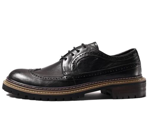 Spring / Autumn Men's Casual Shoes  Round Toe Mens Black Leather Loafer Shoes