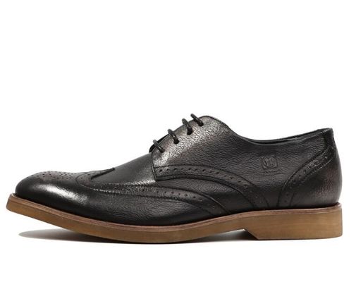 Comfortable Derby Mens Leather Casual Shoes , Breathable Soft Sole Shoes For Adults