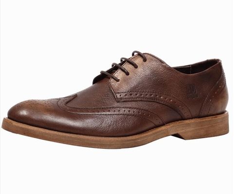 Comfortable Derby Mens Leather Casual Shoes , Breathable Soft Sole Shoes For Adults