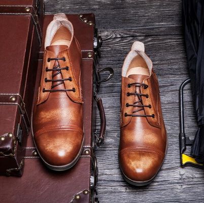 OEM Mens Casual Lace Up Shoes Comfortable Breathable Flat Driving Shoes