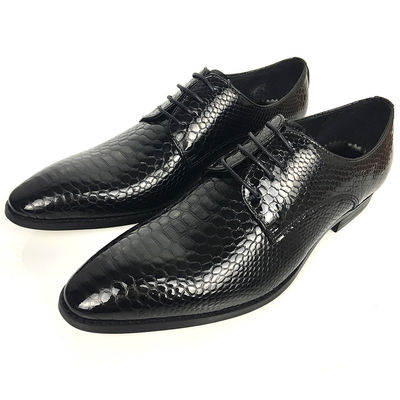 Toe Mens Black Dress Shoes , Italian Handmade Plain Toe Dress Shoes Men 2018