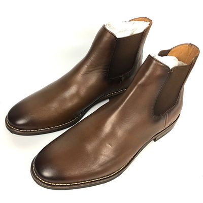 Mens Round Toe Cowboy Boots , Waterproof Winter Martin Boots