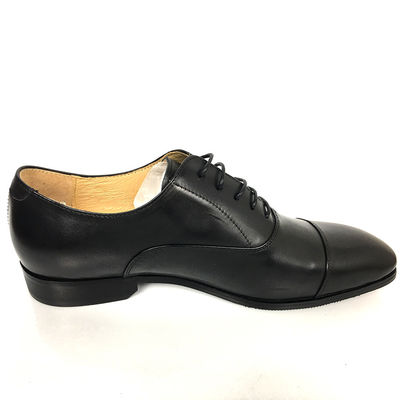 Germany Style Mens Handmade Comfort Sole Oxford Dress Shoes Rubber Black