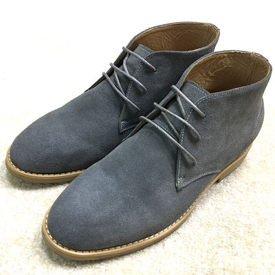 Fancy Suede Material High Top Casual Shoes , Mens Lace Up Casual Shoes