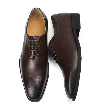 Hand Colored Calf Leather Men Formal Dress Shoes Elgant Style
