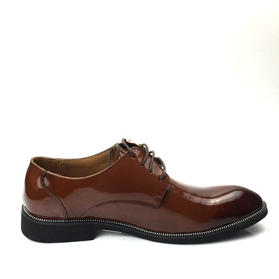 Calf Skin Men Leather Classic Shoes Lace up Durable Dress Shoes with rivet