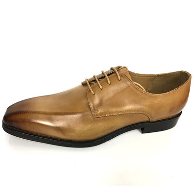 Height Increasing Lifting Dress Shoes Men Leather Oxford with square toes
