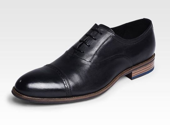 Durable 3cm Heel Mens Leather Dress Shoes , Party Wear Shoes For Mens