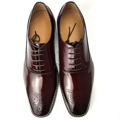Cow Leather Lining and Double Leather Welt Men Office Dress Shoe