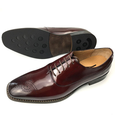 Cow Leather Lining and Double Leather Welt Men Office Dress Shoe