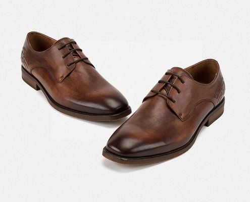 Formal Office Working Men Formal Dress Shoes , Italian Genuine Leatherman Shoes