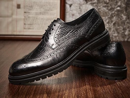 Brogues Casual Mens Leather Dress Shoes Breathable Office Police Loafer