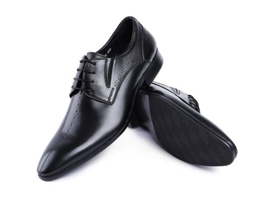 Brand Wingtip Oxford Luxury Mens Leather Dress Shoes , Carved Genuine Leather Shoes