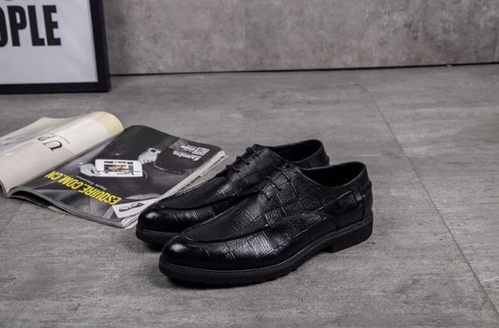 Black Slip on Round Toe Men Formal Dress Shoes Spring / Autumn Comfortable