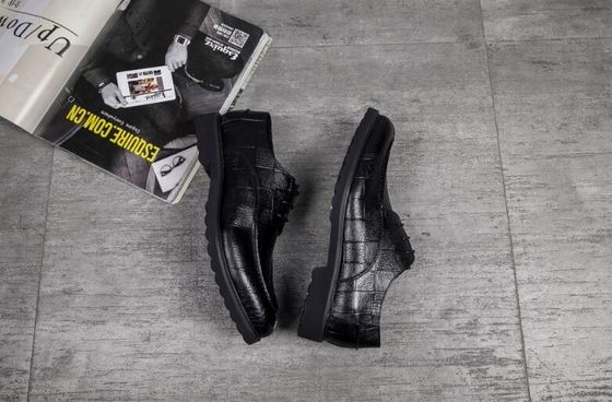 Black Slip on Round Toe Men Formal Dress Shoes Spring / Autumn Comfortable
