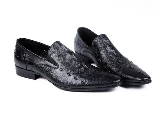 Normal Size Carved Mens Leather Dress Shoes , Pointed Toe Leisure Shoes