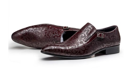 Genuine Python Mens Leather Dress Shoes , Exotic Snake Embossed Classic Dress Shoes