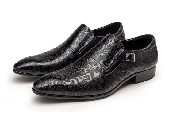 Genuine Python Mens Leather Dress Shoes , Exotic Snake Embossed Classic Dress Shoes